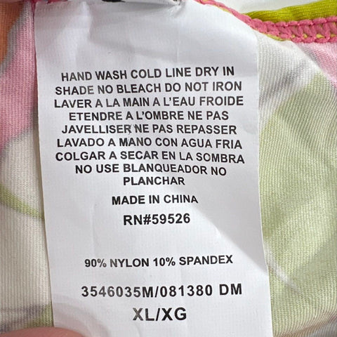 Trina Turk Women's Floral Swim Cover Up Tunic Split Sleeve NWT Sz XL