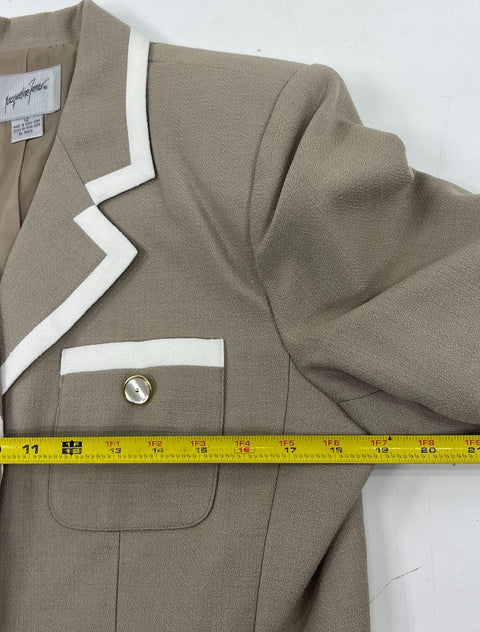 Vintage 80s Haberdashery Jacqueline Ferrar Tan Suit Separates Lot Womens 12