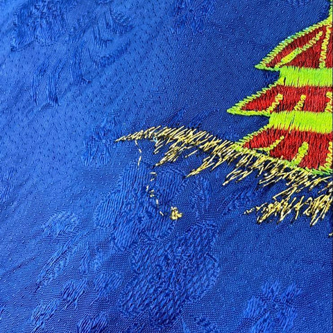 Vintage 60s AIC Japan Embroidered Dragon Kimono Robe Jacket Made in Japan Sz L