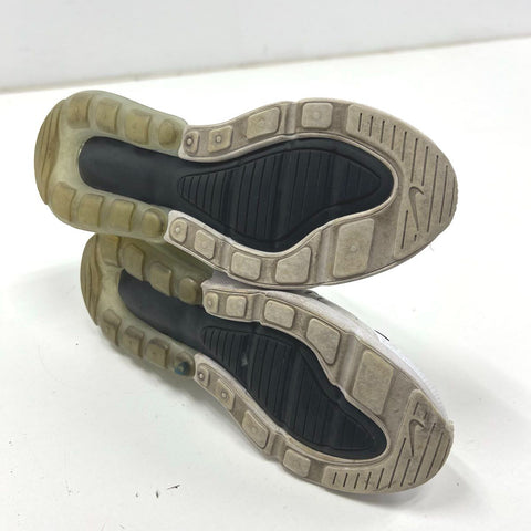 Nike Air Max 270 White Black Lifestyle Running Sneakers Womens Size 7