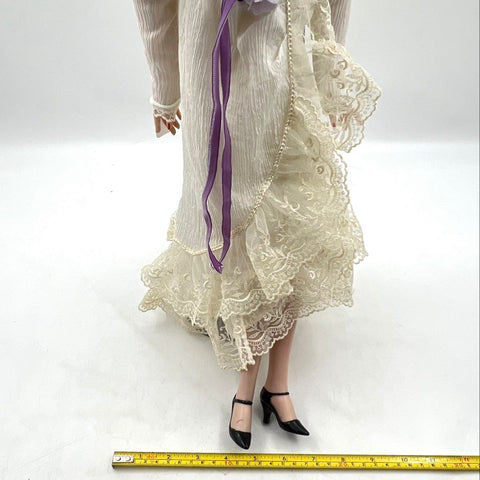 Porcelain Doll Zanini Zambelli Victorian Italian Bisque 19 Inch Lace Dress Hat