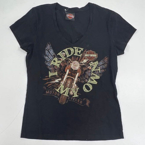 Lot of 4 Harley-Davidson T-Shirts Graphic Tees Motorcycle Biker Women's