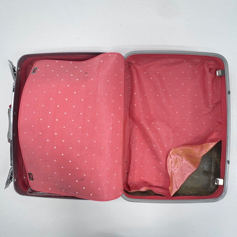 Vintage 60s Samsonite Red Silhouette Hard Shell Suitcase Mid Century Modern