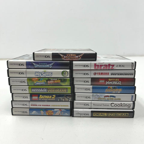 16x OEM Nintendo DS Empty Replacement Game Cases Lot w/ Manuals Mario Sonic