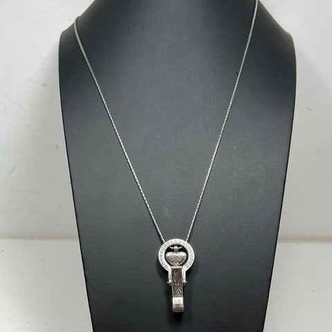 Brighton Silver Plate Lanyard Clip Necklace