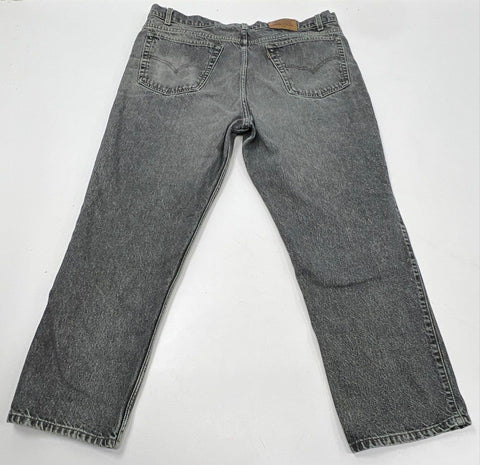Vintage 90s Levi's Men's 540 Relaxed Fit Faded Black Orange Tab Jeans Sz 42x30