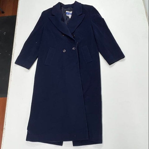 Lot of 2 Vintage 80s Pendleton Wool Double Breasted Overcoat USA Sz 10 & 12