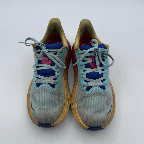 Hoka Arahi 7 Blue Grey Red Gradient Running Shoes Size 8.5