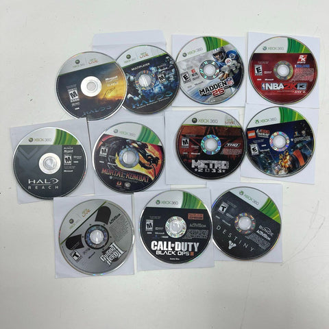 Halo Reach Call of Duty Black Ops II Mortal Kombat Xbox 360 10 Game Lot