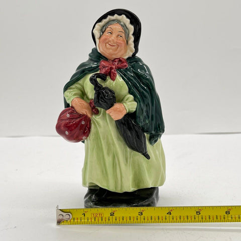 Royal Doulton Sairey Gamp Figurine HN 2100 Bone China Vintage England