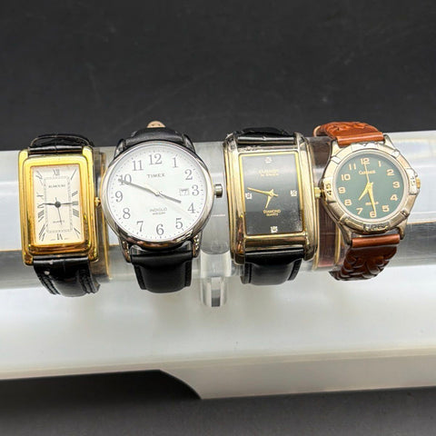 Mixed Men's Watch Lot of 4 Timex Embassy by Gruen Carriage Rumours Not Tested