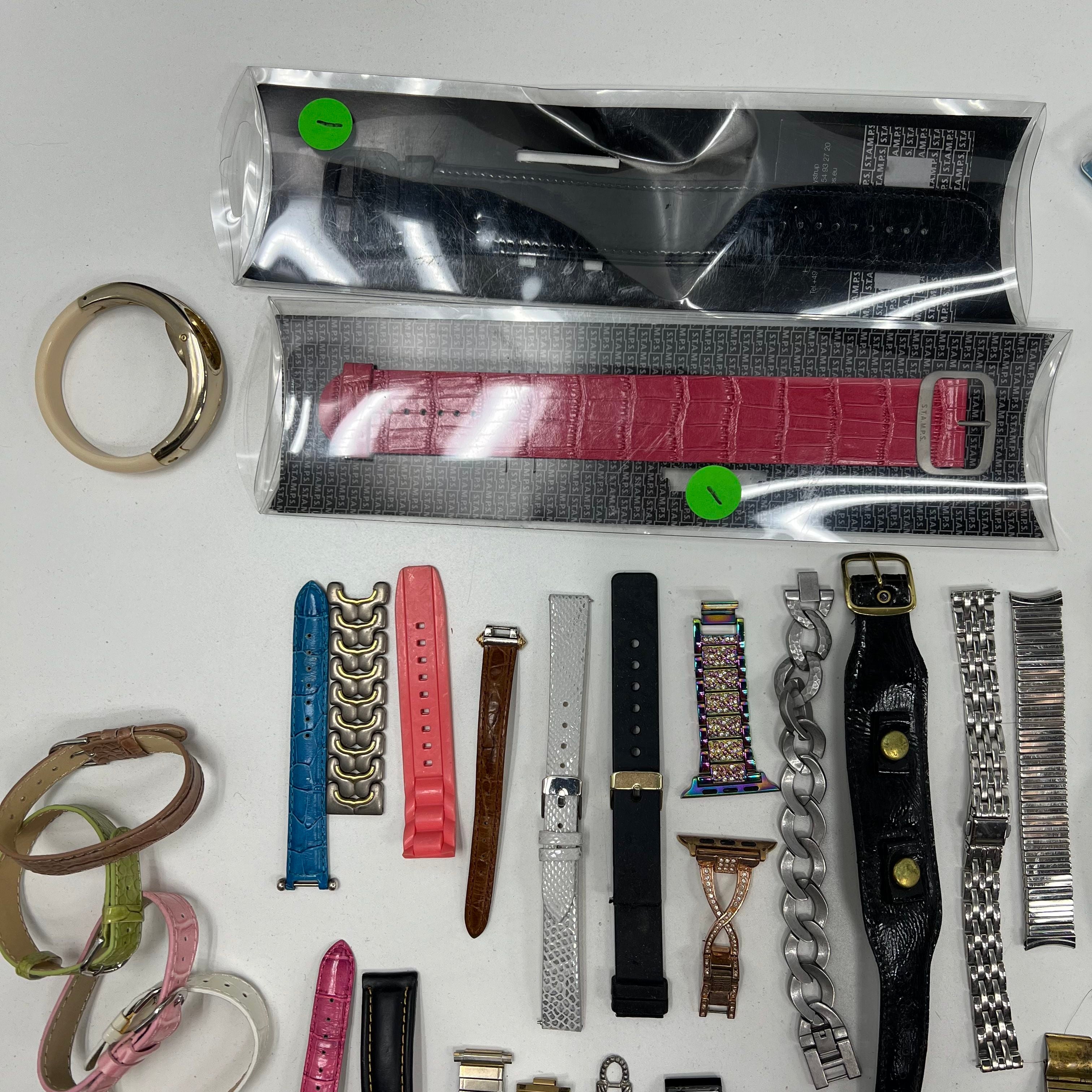 Lot For Parts Metal Plastic Watch Bands New Broken AS IS