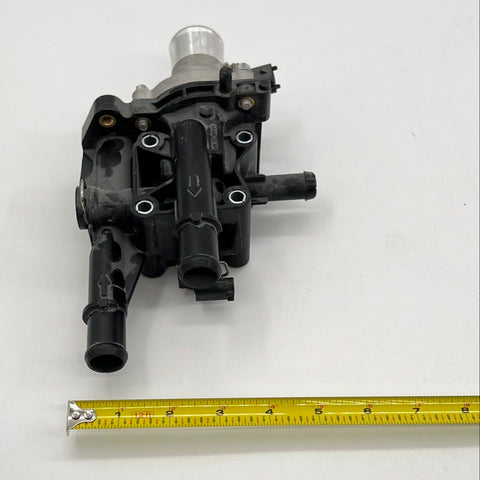 Engine Coolant Thermostat Housing Assembly with Sensors Plastic Aluminum