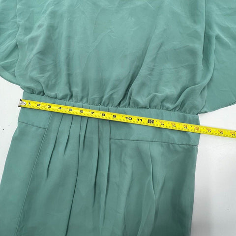 NWT Gianni Bini Women's Layla Dress Sage Green Flutter Sleeve A-Line Mini Sz L