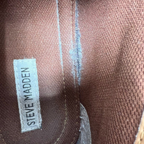 Steve Madden Hestonn Tan Brown Leather Chukka Desert Boots Mens Size 11