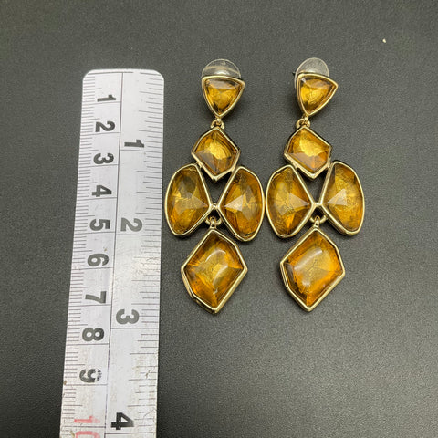Chico's Jewelry Lot 2 Sets Statement Necklaces Earrings Bracelet Gold Silver