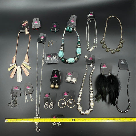 Paparazzi Jewelry Lot of 18 Necklaces & Earrings Boho Statement Fashion Mix
