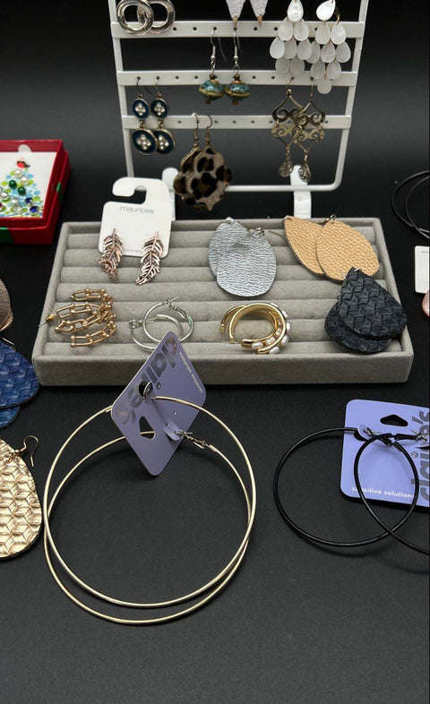Claire's Sugarfix Maurices Costume Jewelry Lot 25+ Pairs Earrings Hoops Dangle