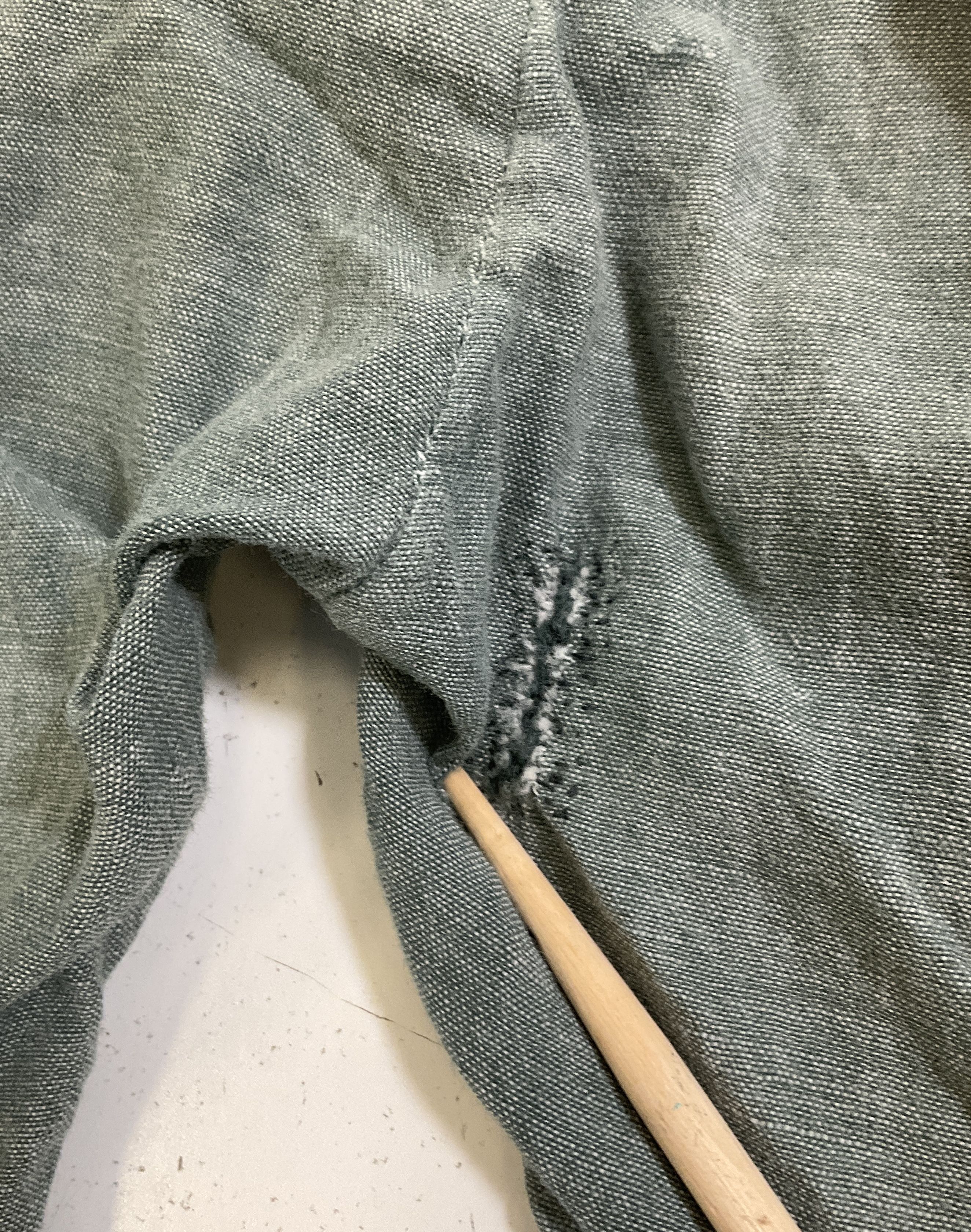 Vintage 1950s Baby Romper Chambray Drop Seat Peter Pan Collar Gray One Piece