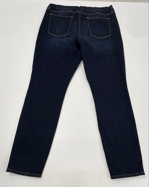 Good American Women's Good Waist Skinny Jeans Dark Wash High Rise Size 18 NWT
