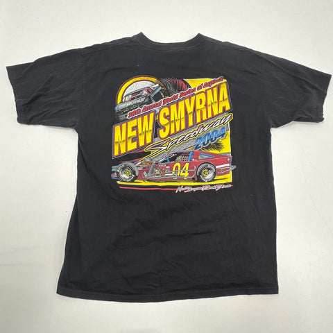 Vintage 2004 New Smyrna Speedway Racing T-Shirt World Series of Asphalt Sz XL
