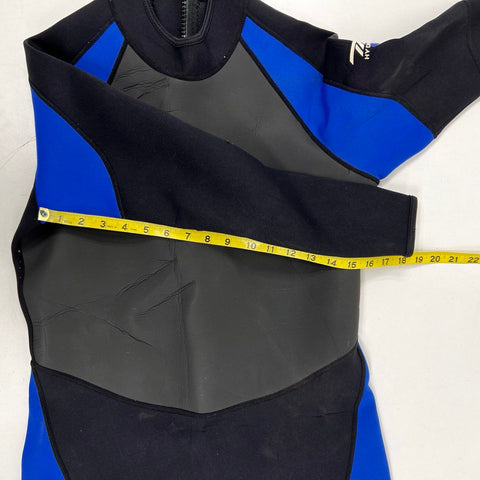 Tilos Hydro Gear Full Wetsuit Size XL Neoprene Diving Surfing Black Blue