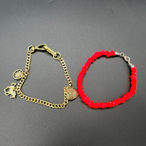 Eclectic Beaded and Bangle Jewelry Lot of 15 Hamsa Charm Snake Chain Bracelets