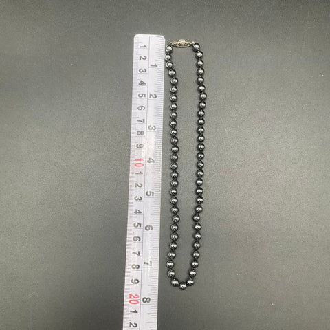 Vintage Hematite Beaded Necklace Lot of 8 Mixed Styles Choker Heart Pendant