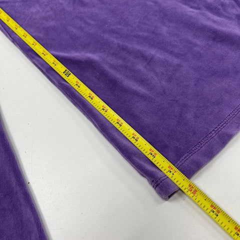 Vintage Y2K VS PINK Women's Purple Velour Wide Leg Flare Lounge Pants M
