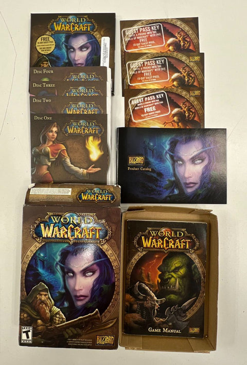 World of Warcraft Burning Crusade PC Big Box Game Lot Blizzard Conan