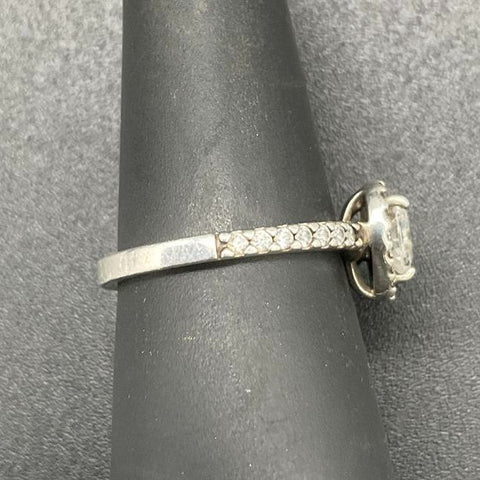 Pandora S925 Sterling Silver Elevated Heart Halo CZ Ring Size 48 / US 4.5