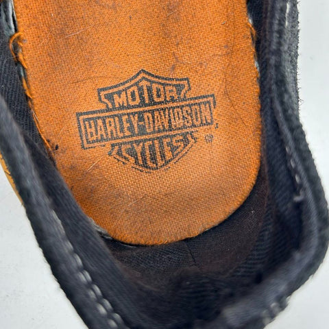 Harley-Davidson D93811 Black Suede Gum Sole Low Top Sneakers Men's Size 11.5