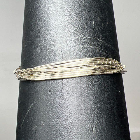 Sterling Silver Liquid Silver Beaded Bracelet 3.95g