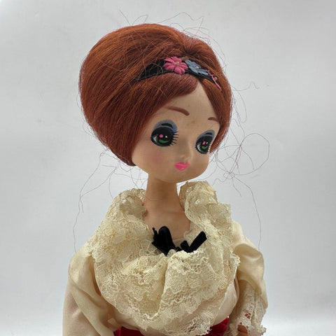 Vintage Ace Shoji Musical Fashion Doll Japan Revolving Doll Tested 14" With Box
