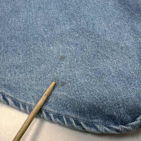 Vintage 90s Marlboro Denim Cutoff Vest Sleeveless Shirt Made in USA Sz L