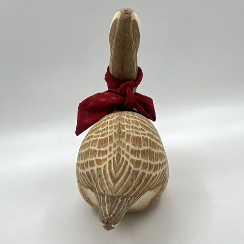 Vintage Canada Goose Fabric Figurine Lot 2 Large Stuffed Soft Sculpture 15 Inch