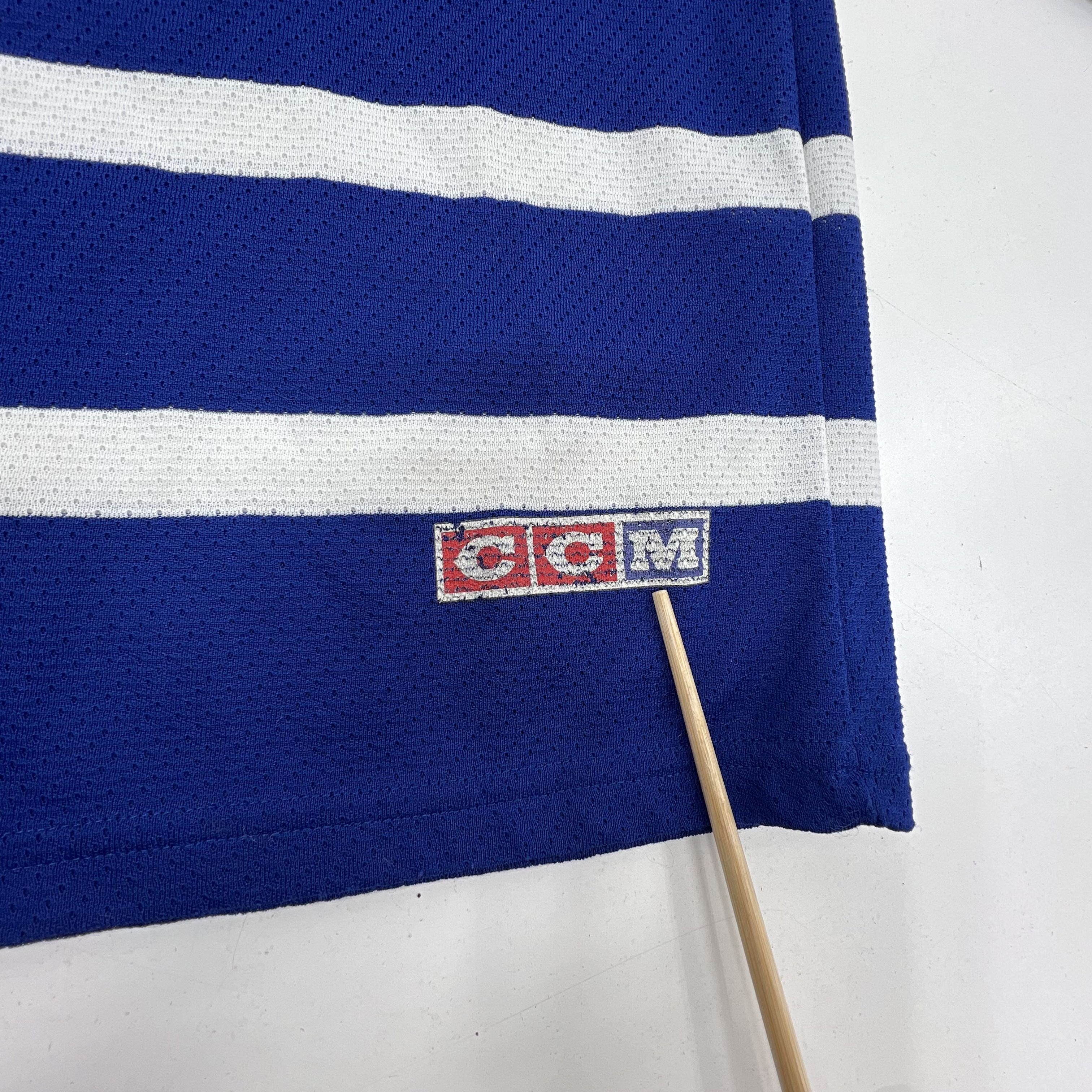 Vintage 80s CCM Toronto Maple Leafs NHL Hockey Jersey Assembled in Canada Sz XL
