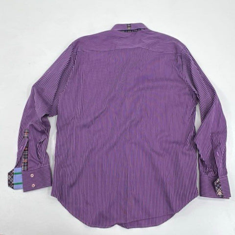 Robert Graham Men's Button-Down Shirts Lot of 2 Multicolor Striped Sz L