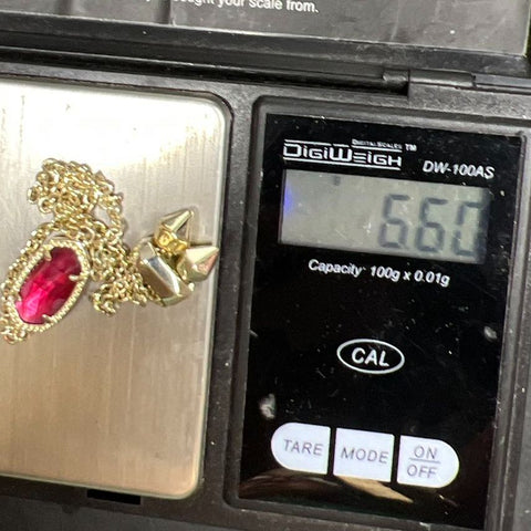 Kendra Scott Pink Rhinestone Adjustable Gold tone Bracelet