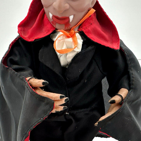 Count Dracula Vampire Animated Figure Moving Eyes Light Up Halloween 10 Inch
