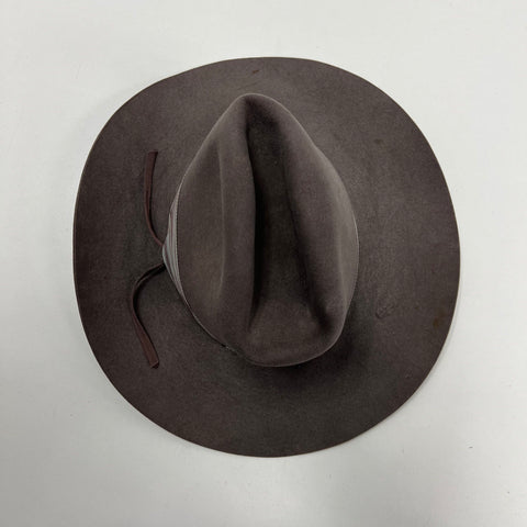 West Texas Western Wear Gray Hat XXXXX Quality Wool Size 6 3/4 *Repairs Needed