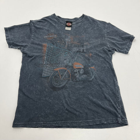 Vintage Y2K Harley-Davidson Graceland Memphis TN Acid Wash T-Shirt Sz M
