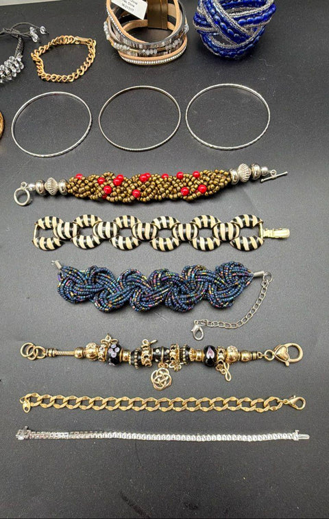 Banana Republic Maurices Jewelry Lot 35 Vintage Modern Bracelets Bangles Cuffs