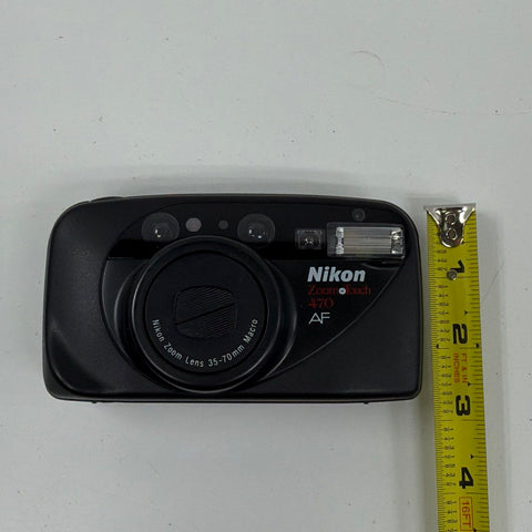 Vintage Nikon Zoom Touch 470 AF 35mm Point & Shoot Film Camera 35-70mm Lens
