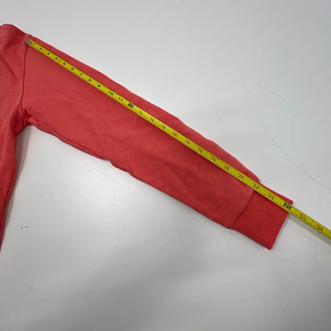 Denim & Flower Men's Crewneck Performance Fleece Sweatshirt Coral NWT Size S