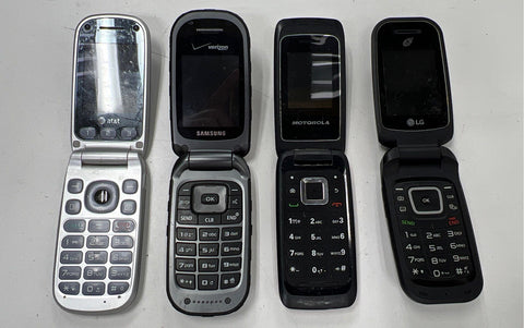 Mixed Brand Flip Phone Lot 19 Piece Samsung LG Motorola Nokia 4lb Bag Untested