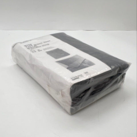 IKEA Gaspa King Duvet Cover Set Dark Grey 310 Thread Count 100% Cotton 3 Piece