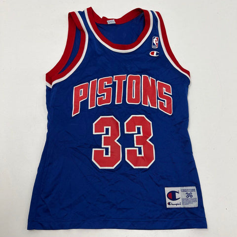 Vintage 90s Grant Hill Detroit Pistons Champion NBA Basketball Jersey Sz 36
