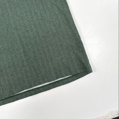 Mizzen+Main Men's Spruce Green Herringbone Quarter Zip Pullover NWT Size L