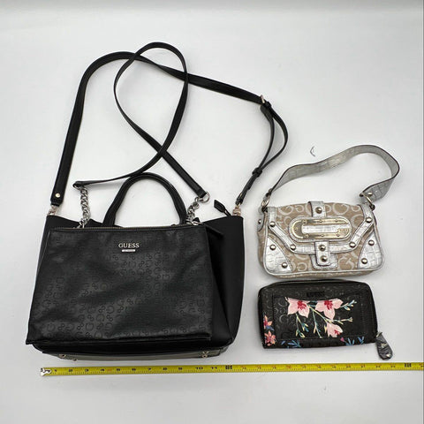 Guess Purses Handbags Crossbody Bag Mini Bag Wallet Lot of 4 Pieces